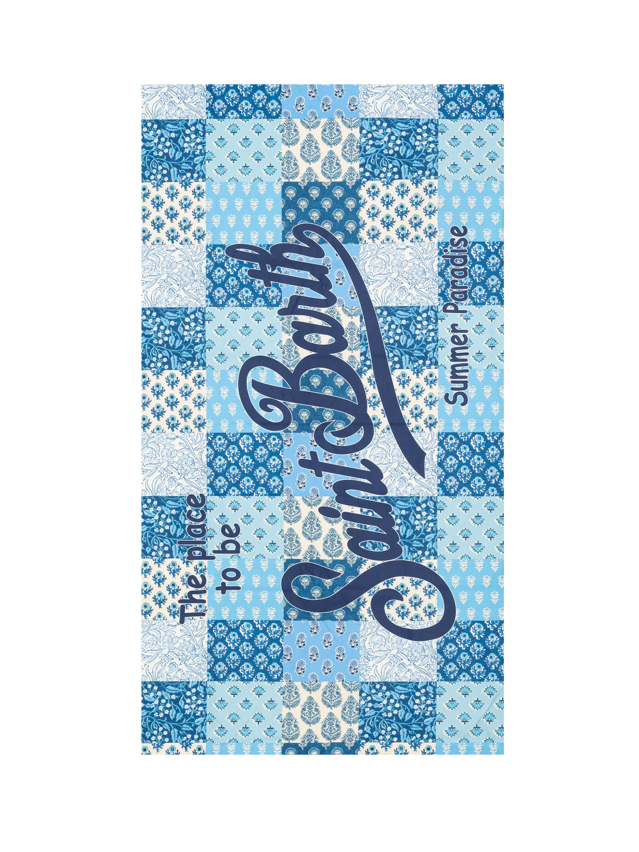 Microfiber beach towel Aidan with flower patch print