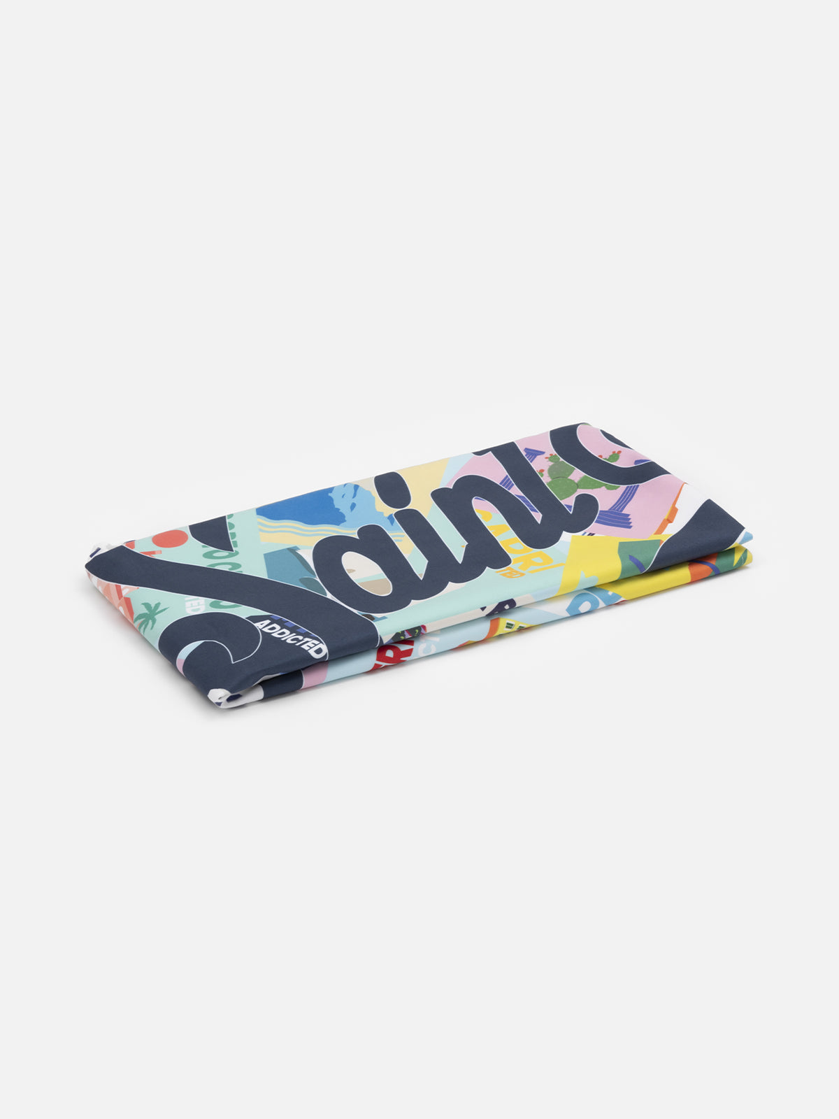 Microfiber postcard print beach towel Aidan