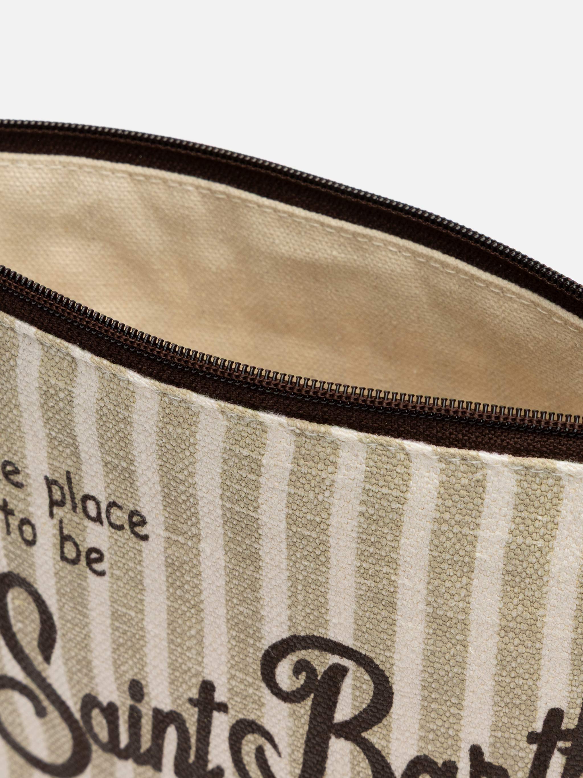 Pochette Aline in lino a righe
