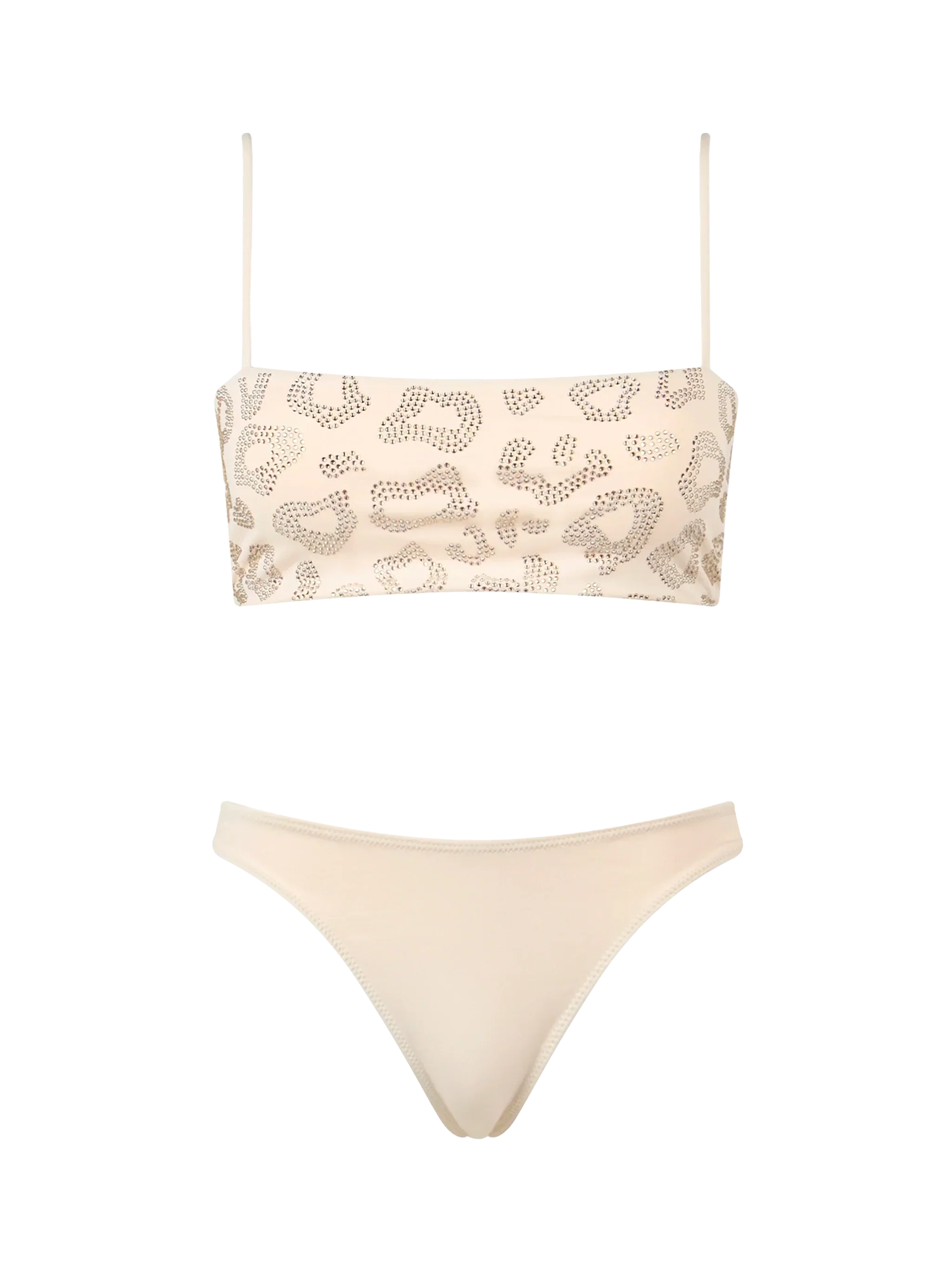 Woman animalier bandeau bikini Athena Naomi with rhinestones
