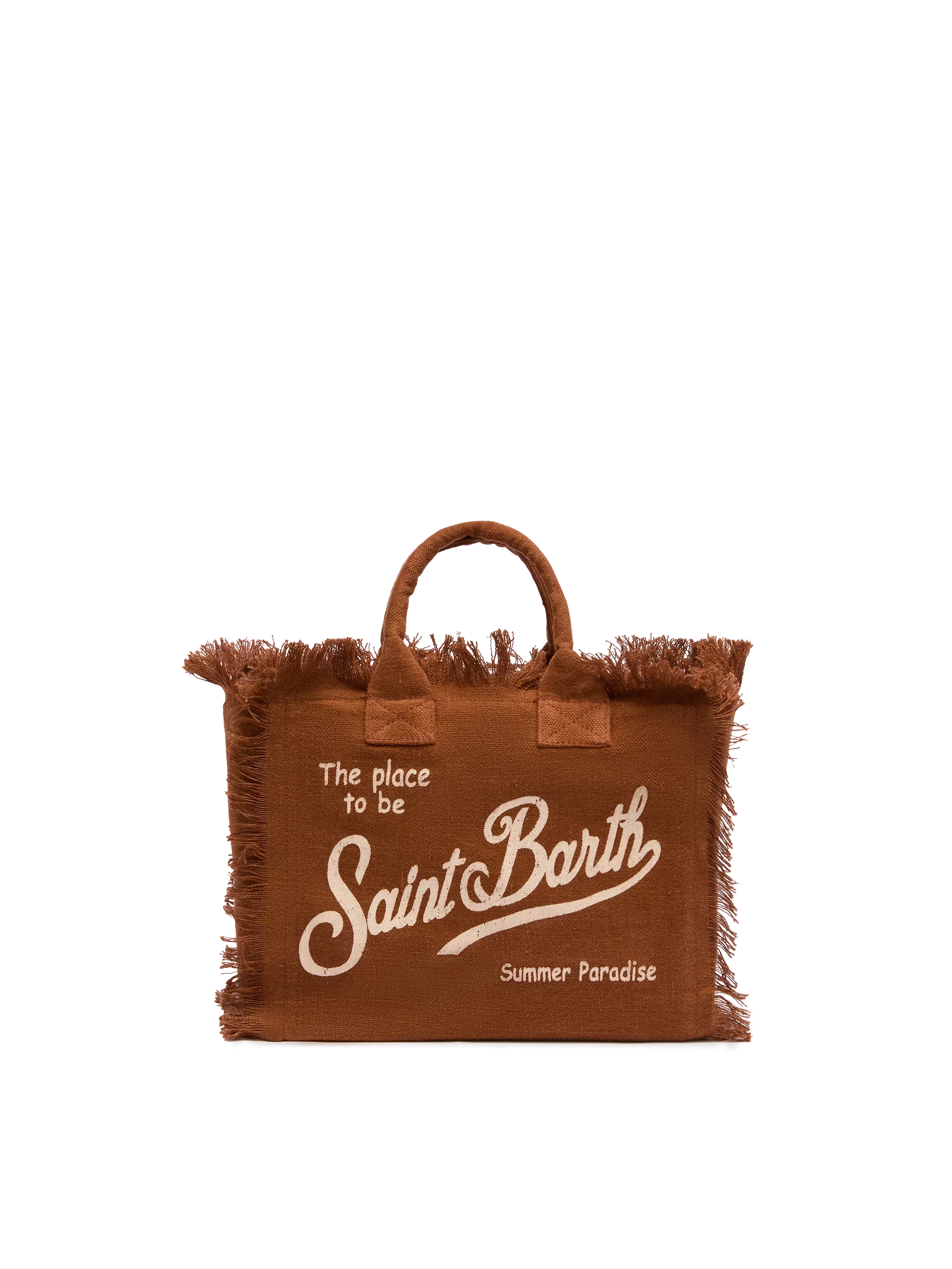 Borsa Colette in lino marrone