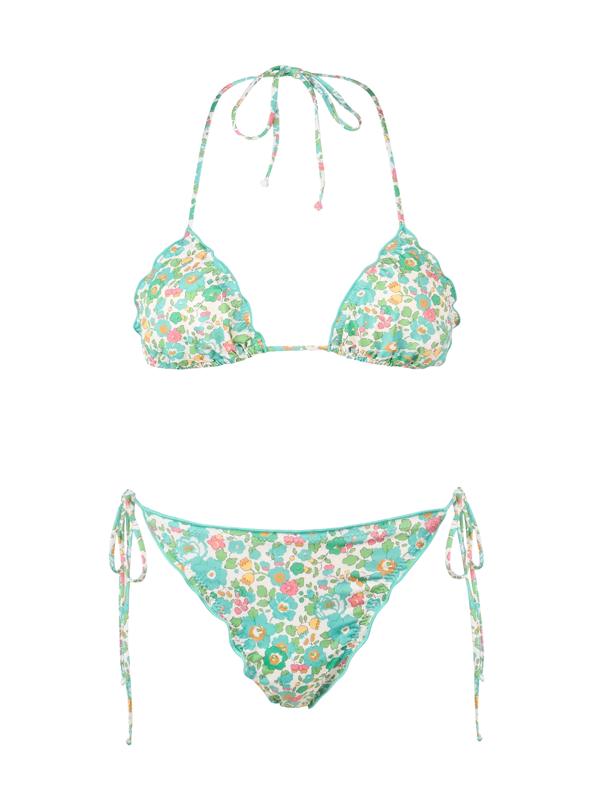 Woman Betsy classic triangle bikini Sagittarius Miami | MADE WITH LIBERTY FABRIC