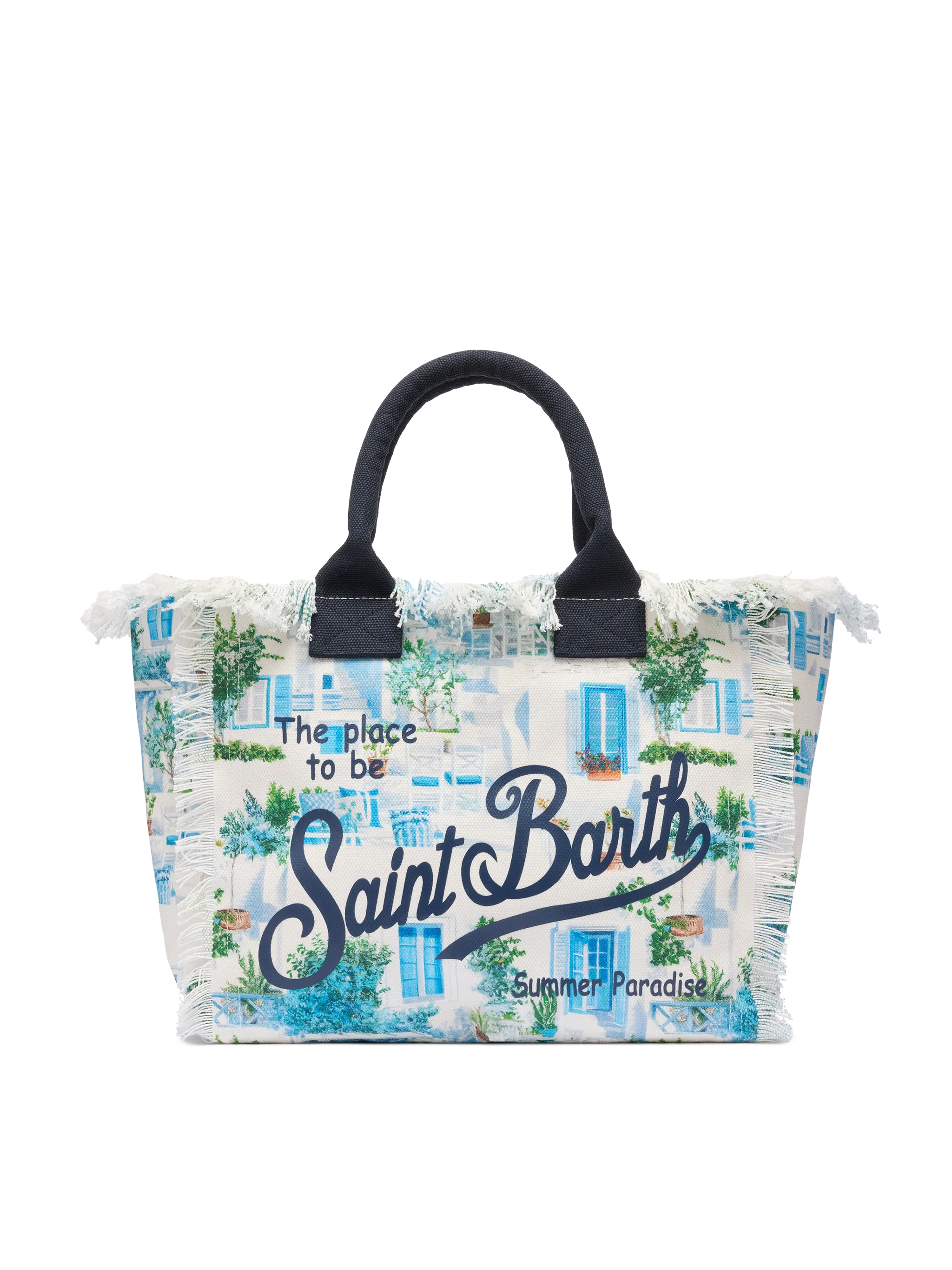 Borsa a spalla Vanity in canvas di cotone con stampa finestre greche | AI CO-CREATED DESIGN BY RICKDICK - POWERED BY RED-EYE