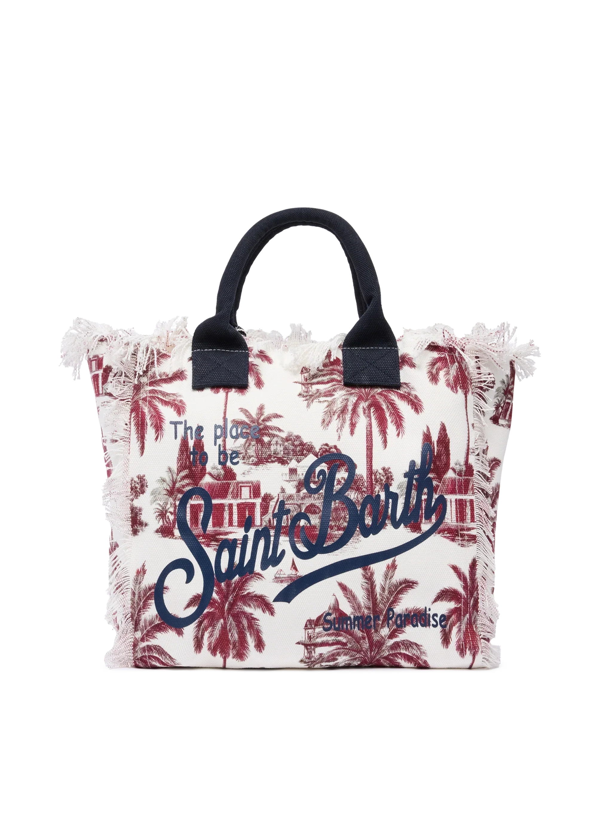 Borsa a spalla Vanity in canvas di cotone con stampa toile de jouy | AI CO-CREATED DESIGN BY RICKDICK - POWERED BY RED-EYE