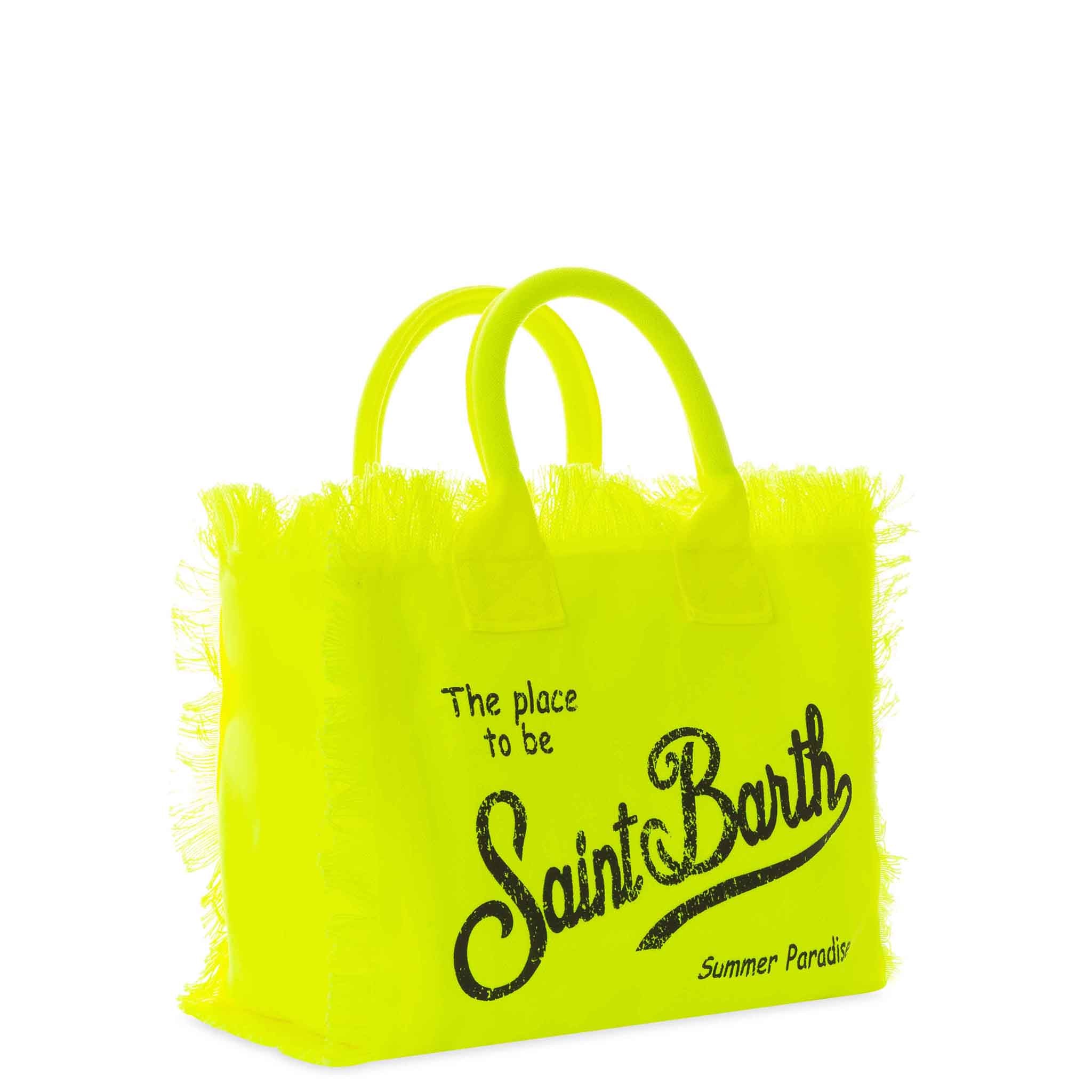 Borsa Colette in canvas di cotone giallo fluo