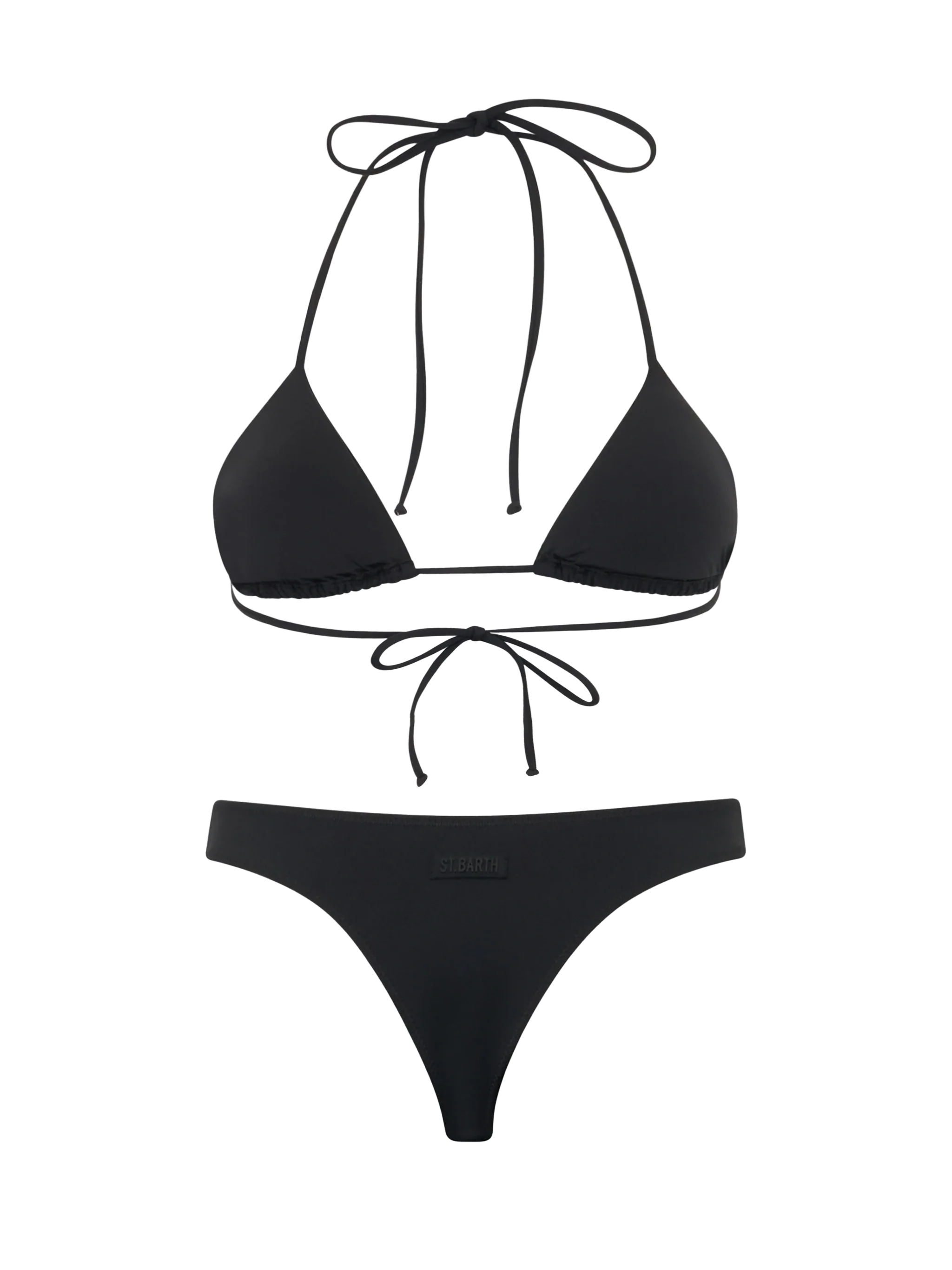 Woman black triangle bikini Annabelle Naomi with rhinestones