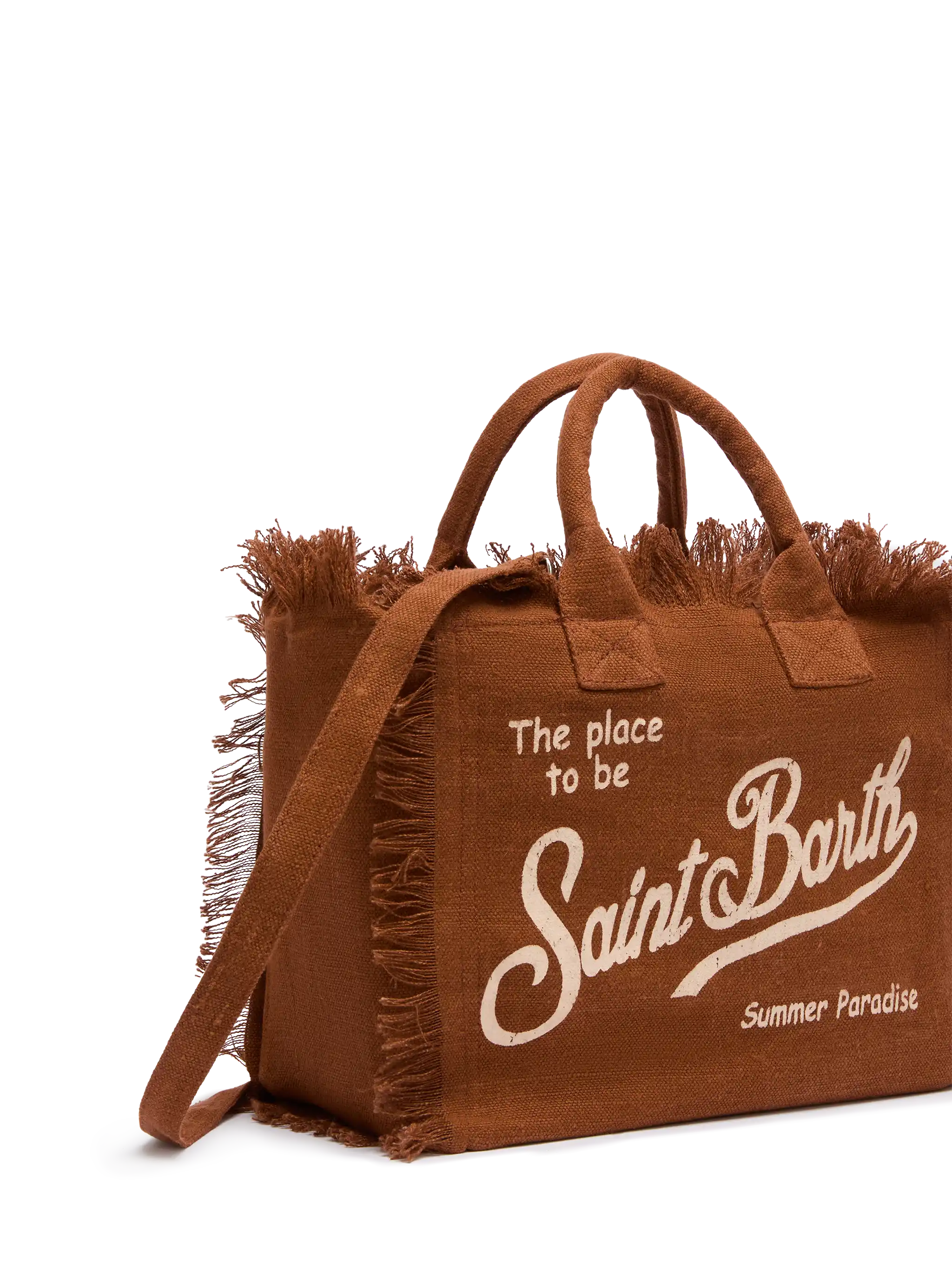 Borsa Colette in lino marrone