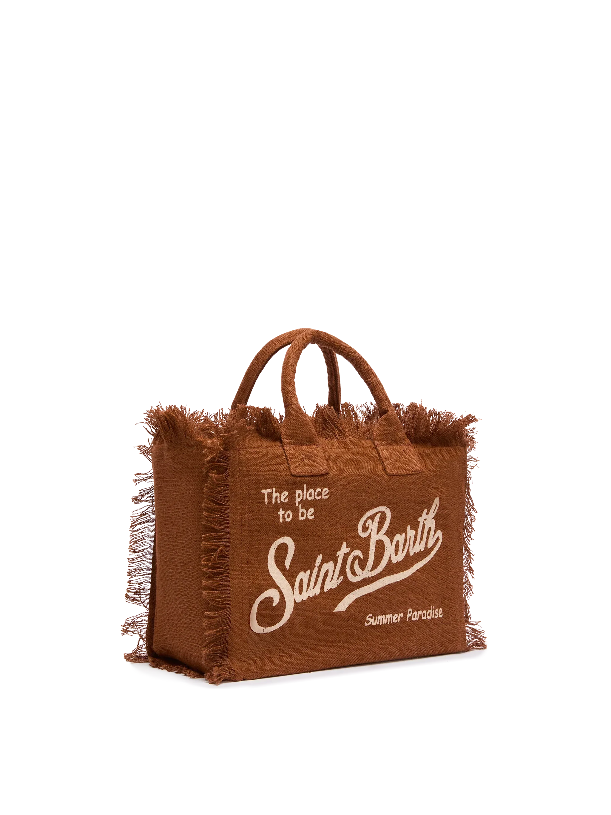 Borsa Colette in lino marrone