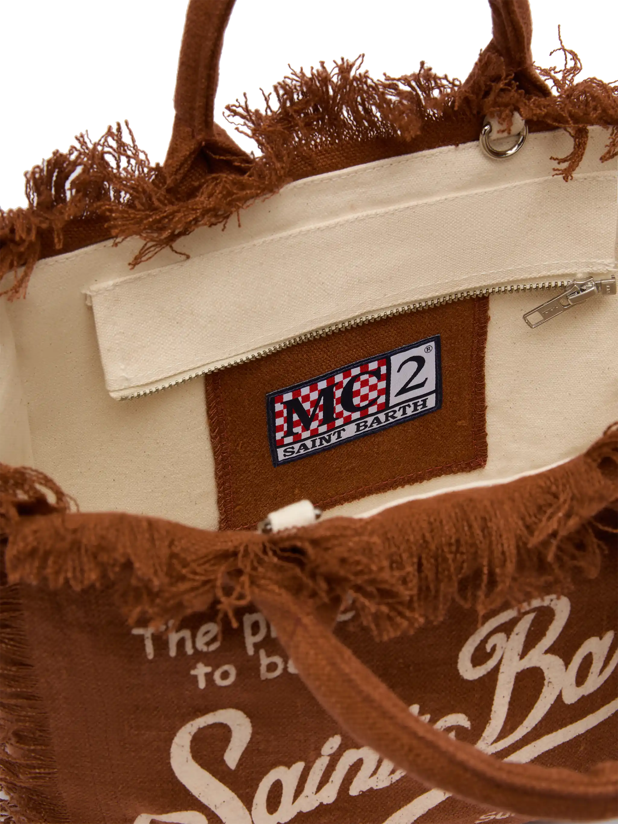 Borsa Colette in lino marrone