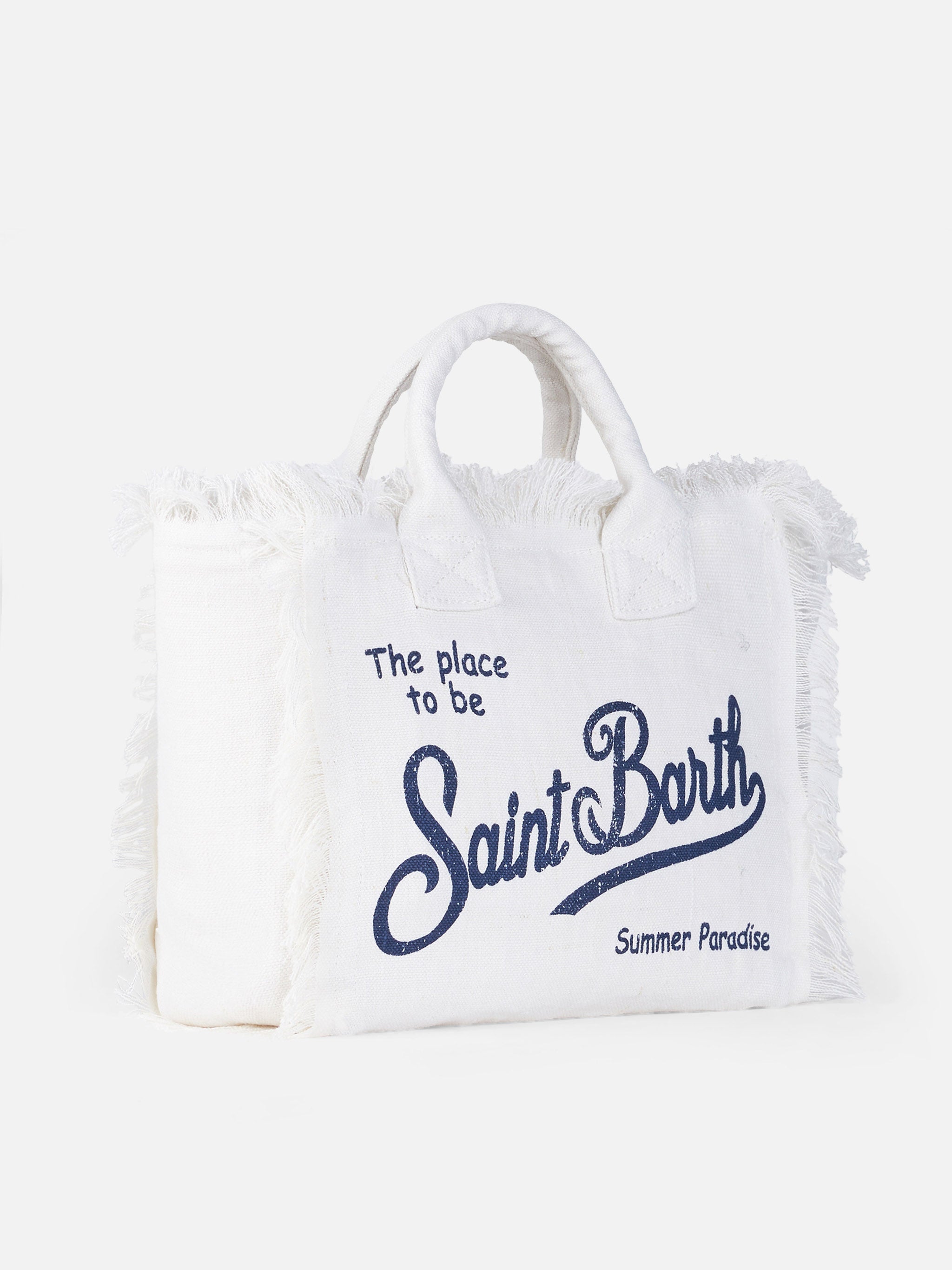 Borsa Colette in lino bianco panna