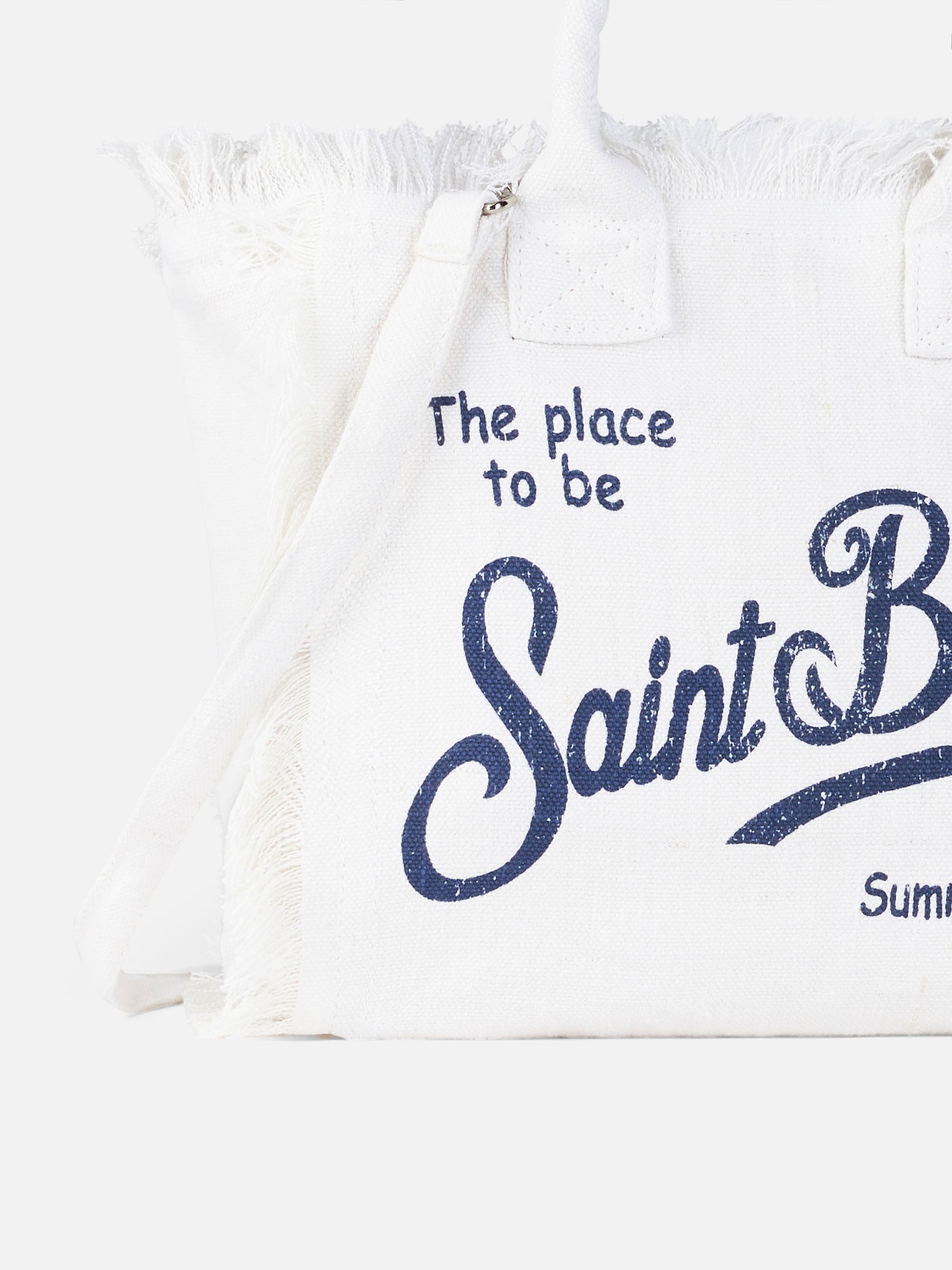 Borsa Colette in lino bianco panna