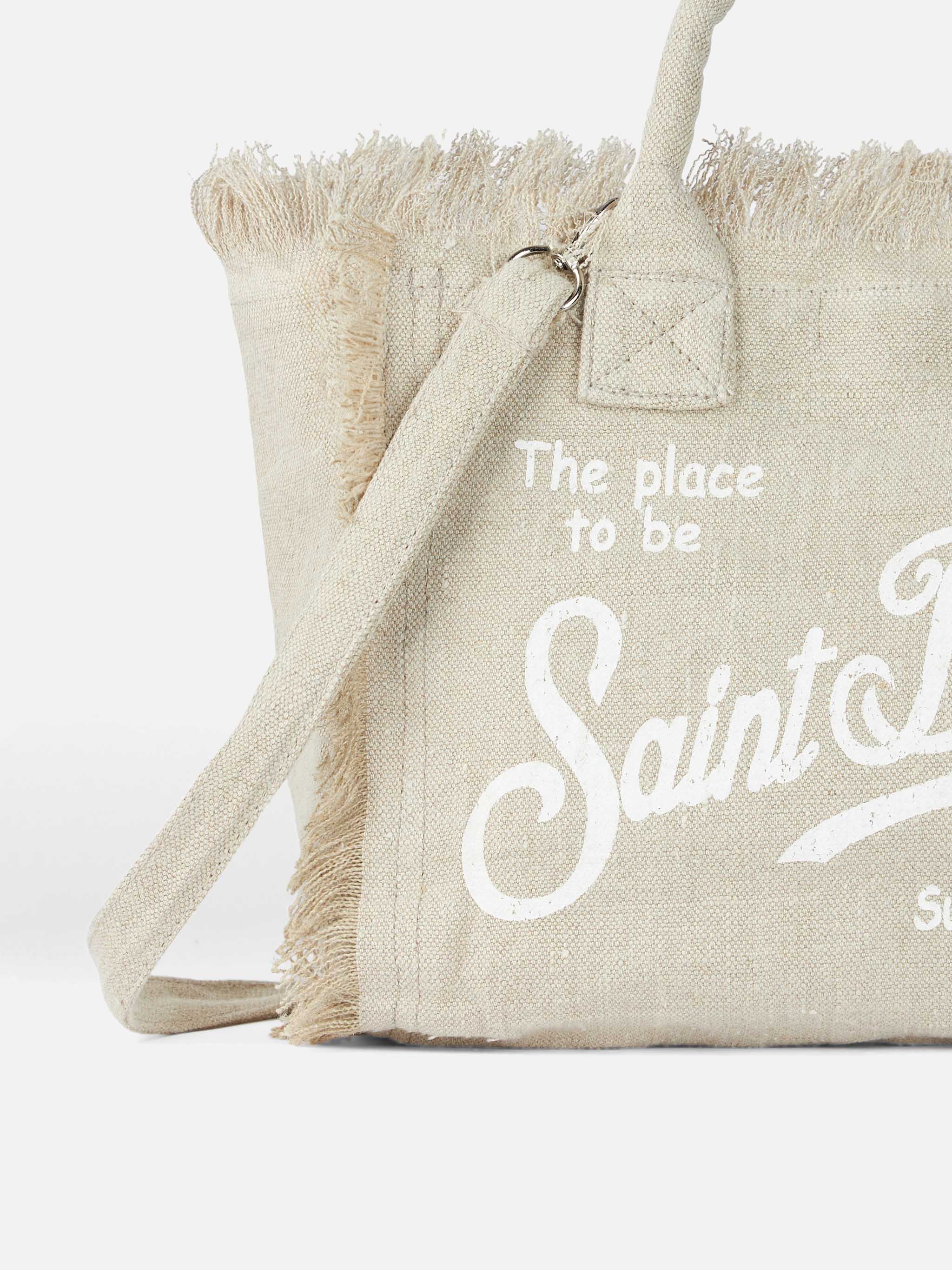 Borsa Colette in lino beige