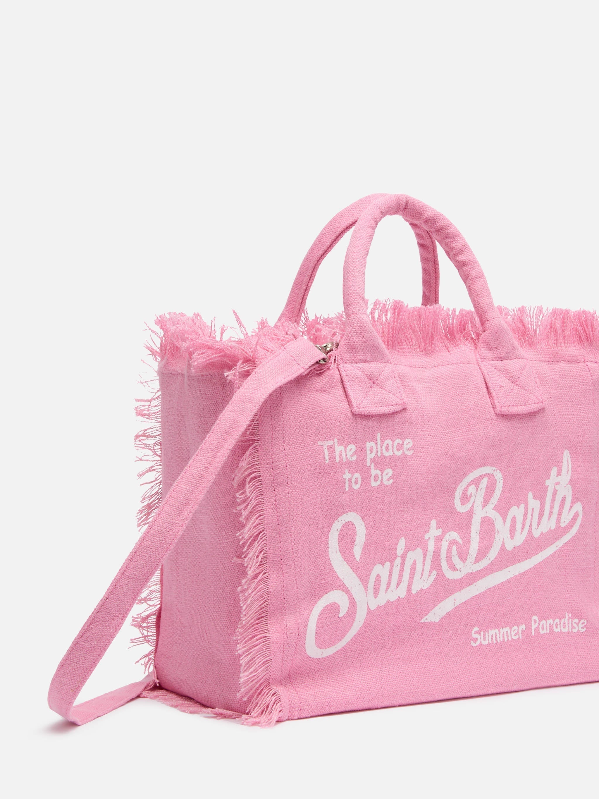 Borsa Colette in lino rosa