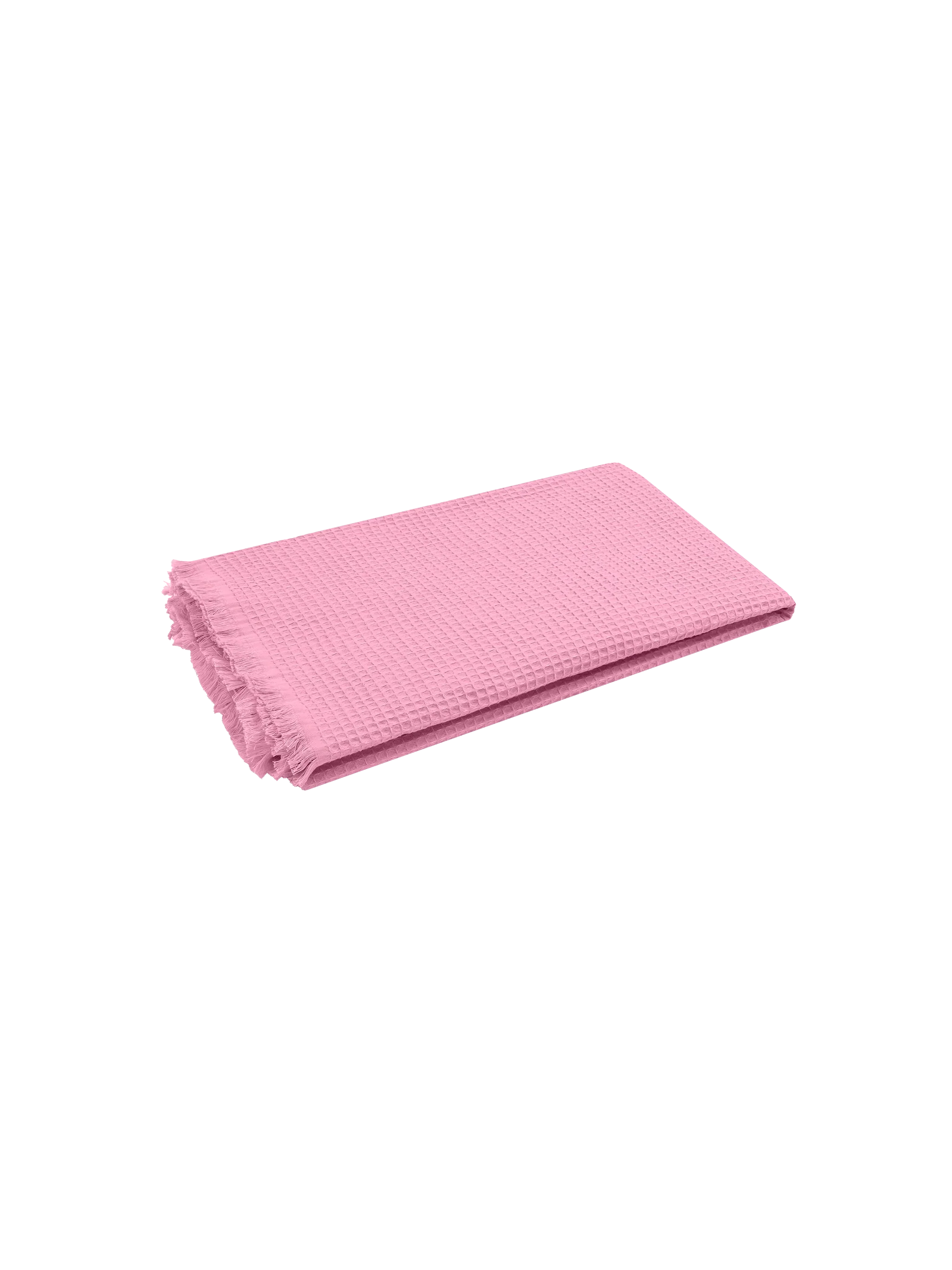 Pink honeycomb cotton FoutaSac beach towel