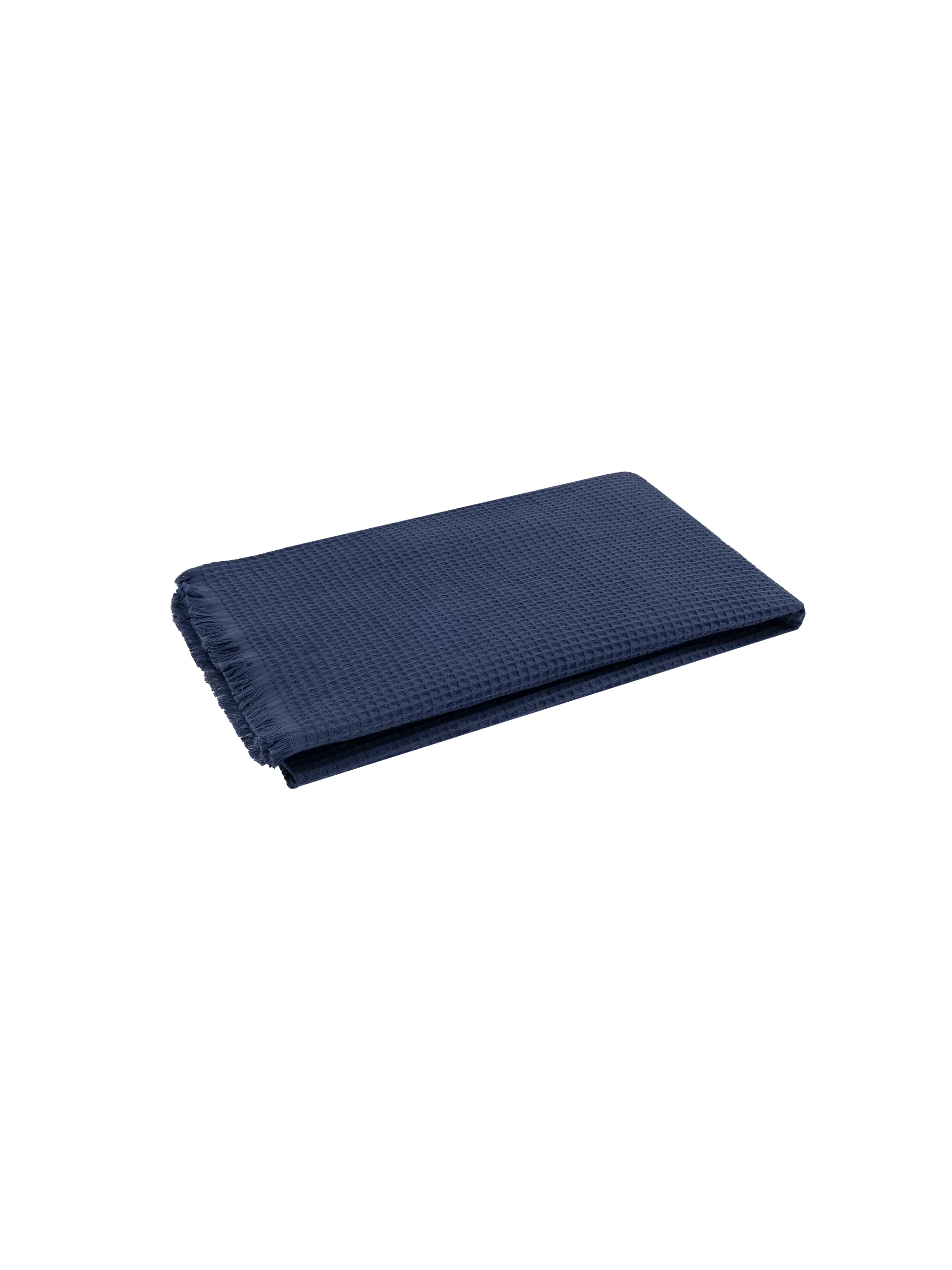 Navy blue honeycomb cotton FoutaSac beach towel