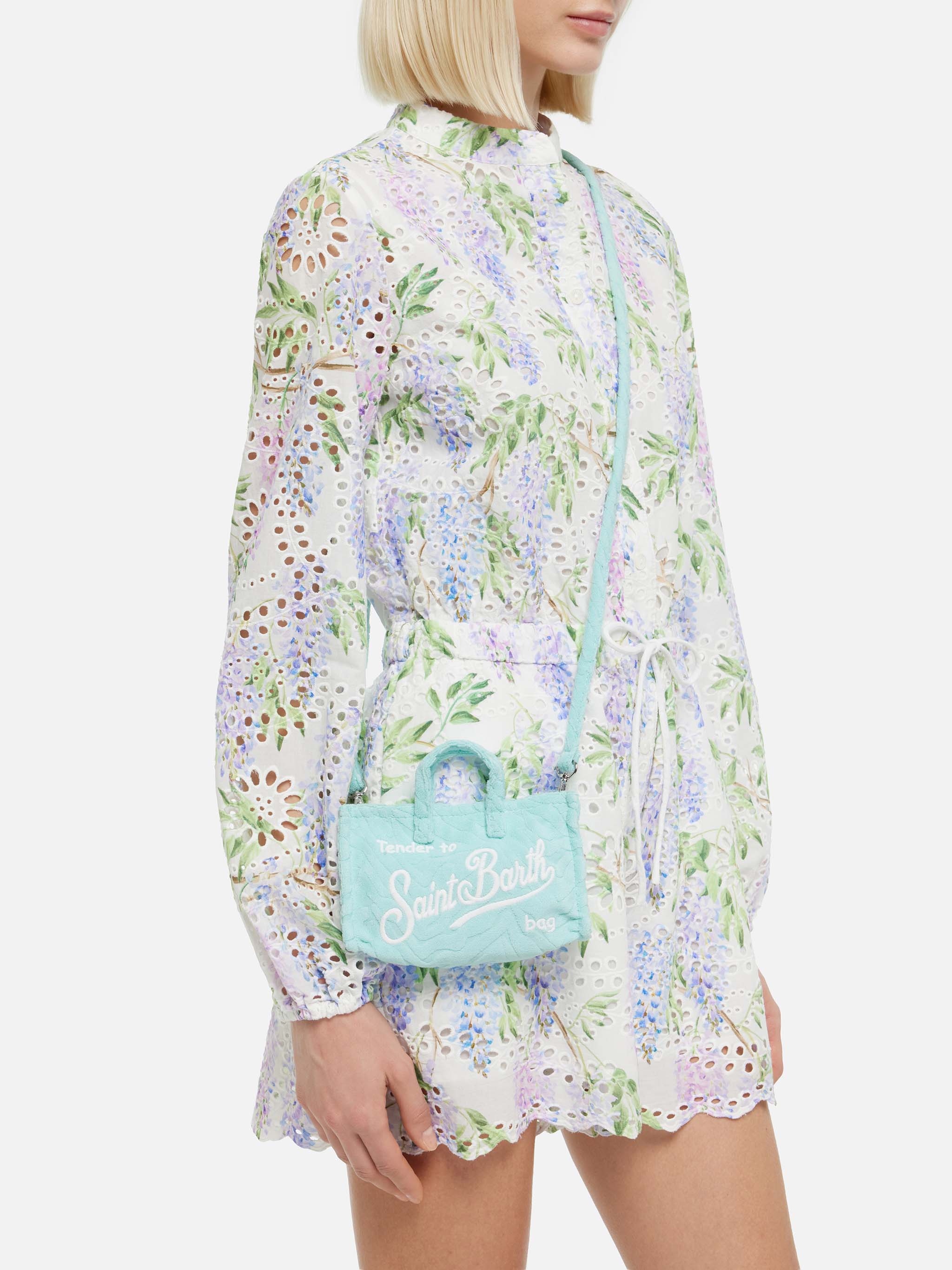 Zebra terry embossed Phone Bag