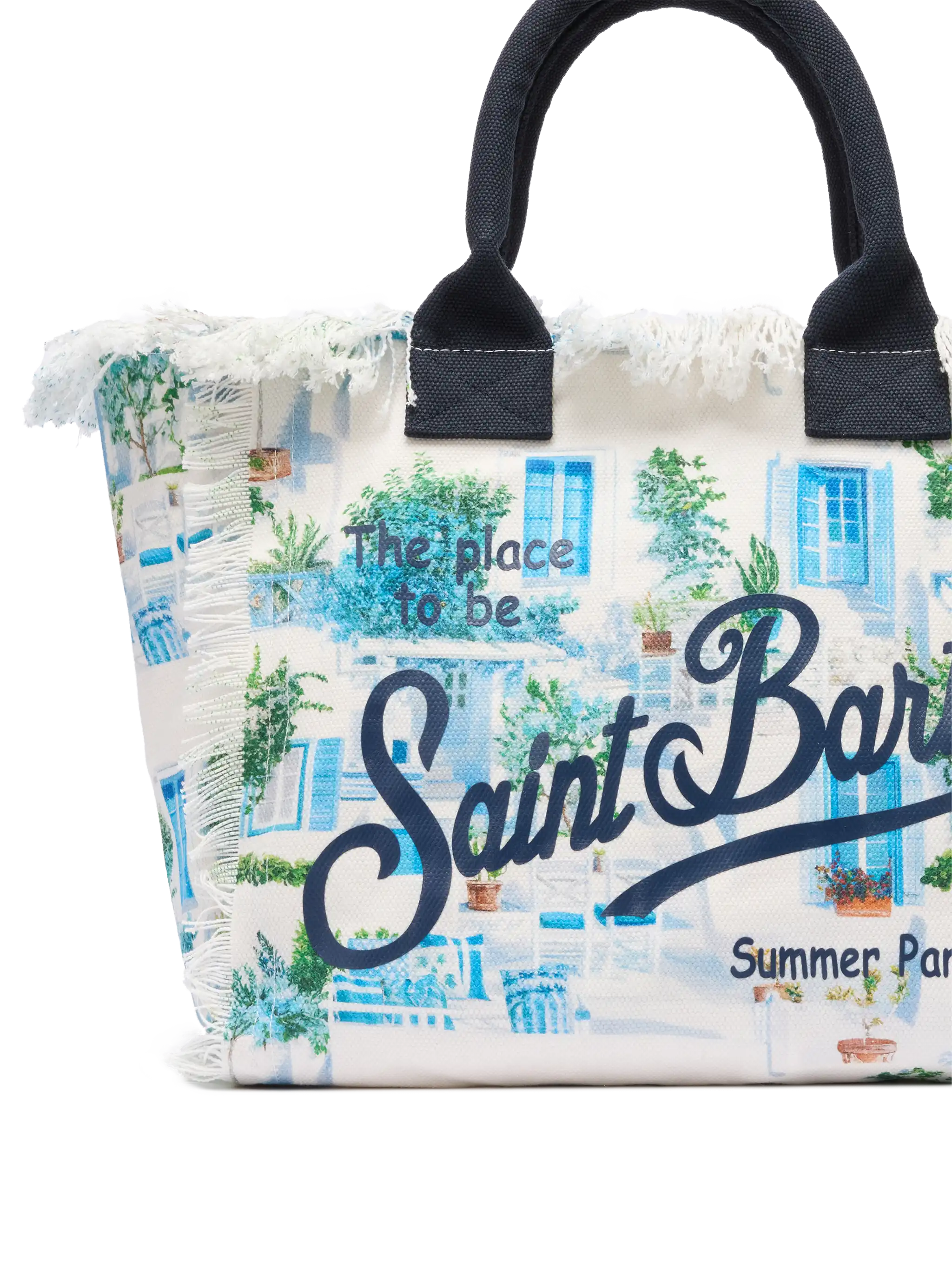 Borsa a spalla Vanity in canvas di cotone con stampa finestre greche | AI CO-CREATED DESIGN BY RICKDICK - POWERED BY RED-EYE