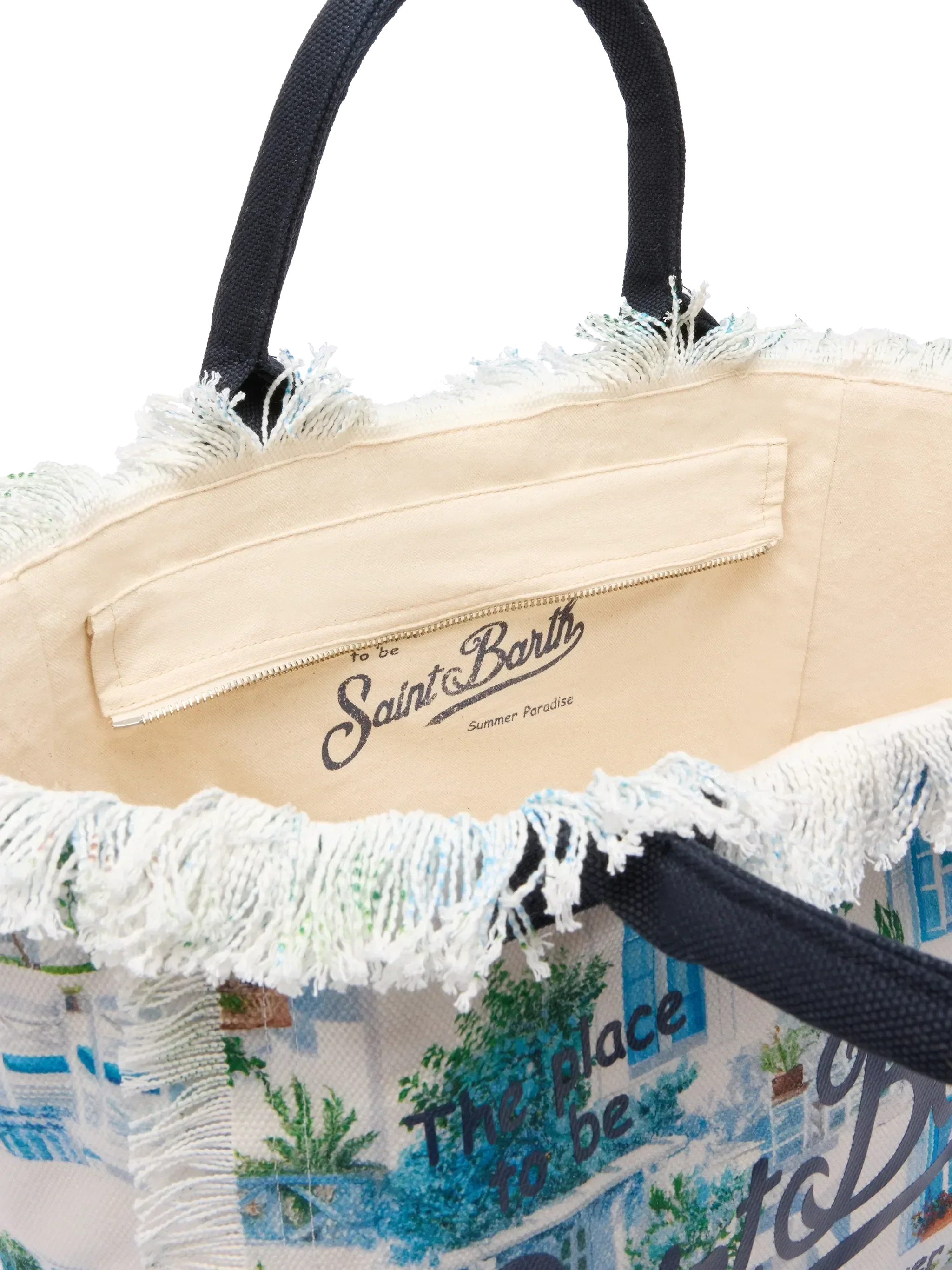 Borsa a spalla Vanity in canvas di cotone con stampa finestre greche | AI CO-CREATED DESIGN BY RICKDICK - POWERED BY RED-EYE