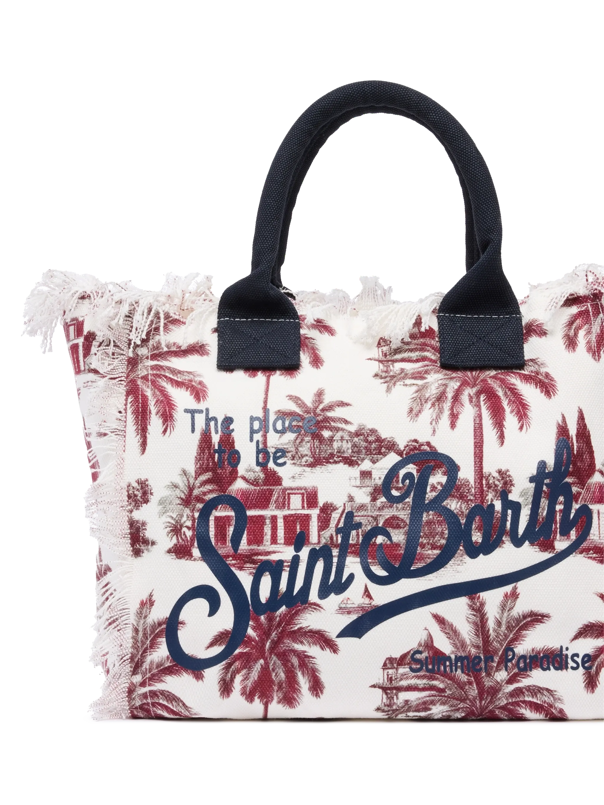 Borsa a spalla Vanity in canvas di cotone con stampa toile de jouy | AI CO-CREATED DESIGN BY RICKDICK - POWERED BY RED-EYE