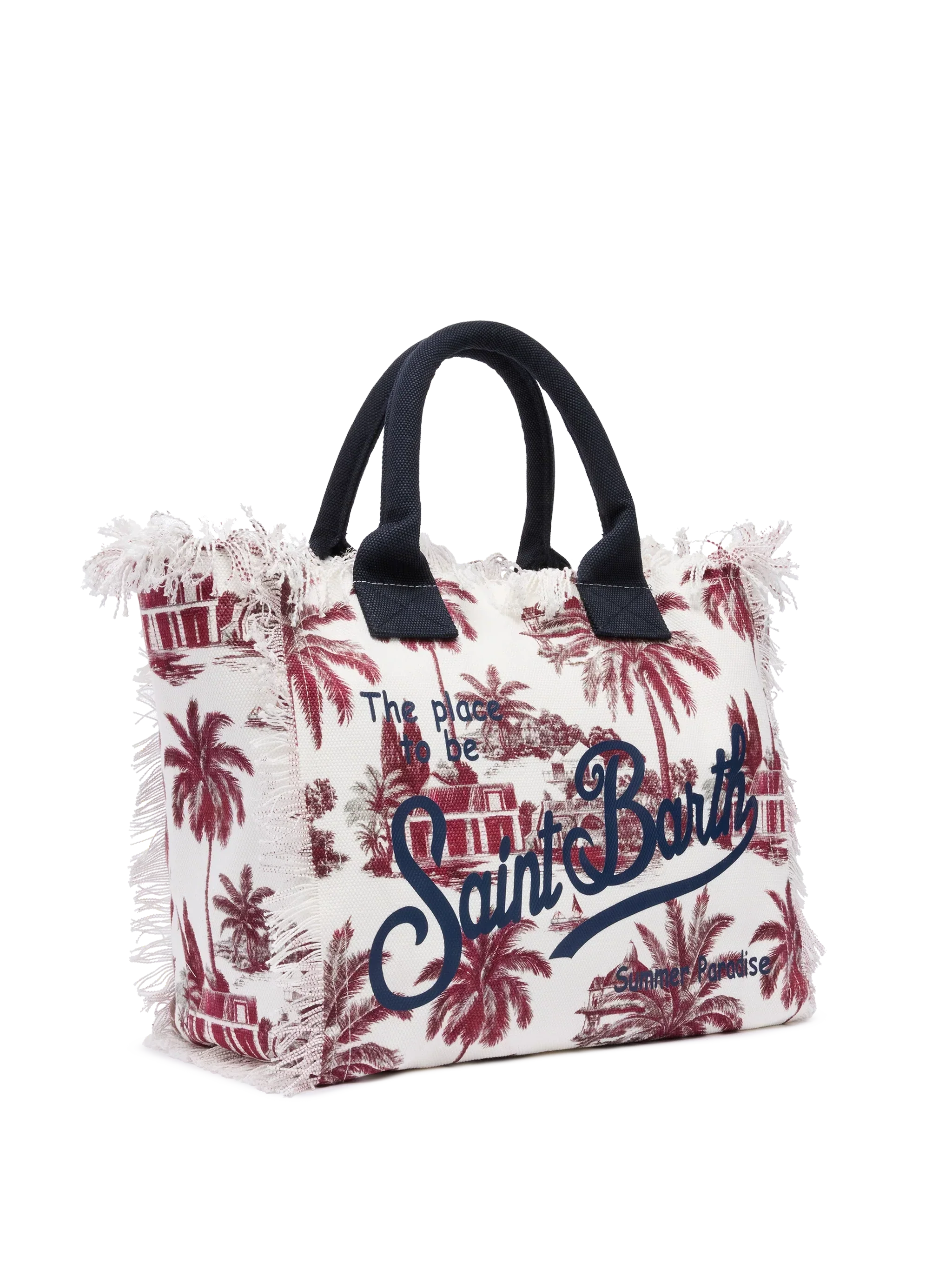 Borsa a spalla Vanity in canvas di cotone con stampa toile de jouy | AI CO-CREATED DESIGN BY RICKDICK - POWERED BY RED-EYE
